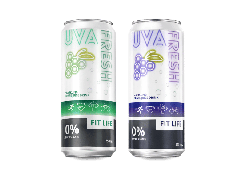 Uva fresh Sparkling grapre juice drink (cans)